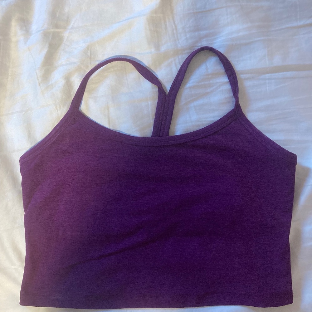 Purple beyond yoga tank